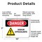 Signmission Sodium Hypochlorite Danger Sign, Plastic, 10in W x 7in L, 2PK OS-2PACK-DS-P-710-L-1577 - alternate 2